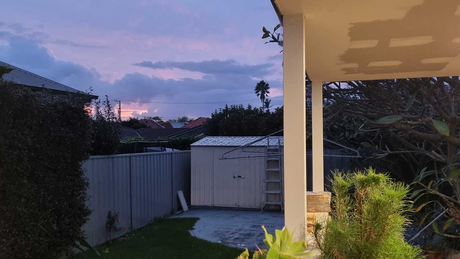 A second view of the Adamstown backyard before the garden redesign